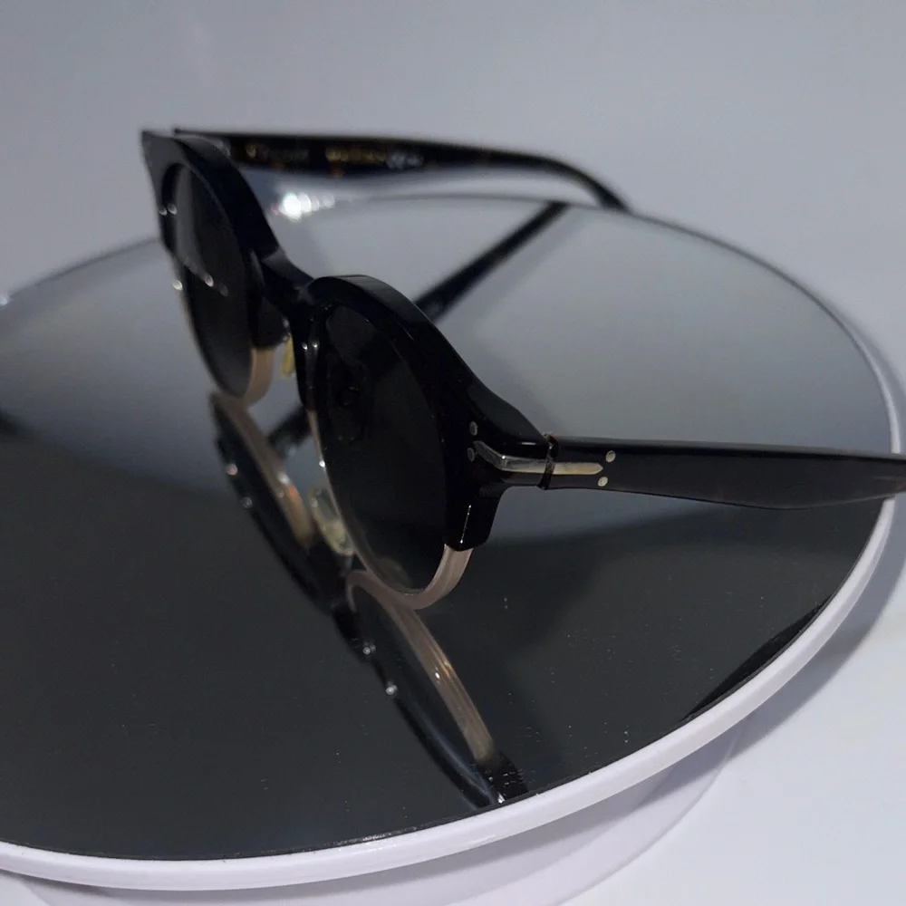 Celine clear tortoise and brown black Sunglasses